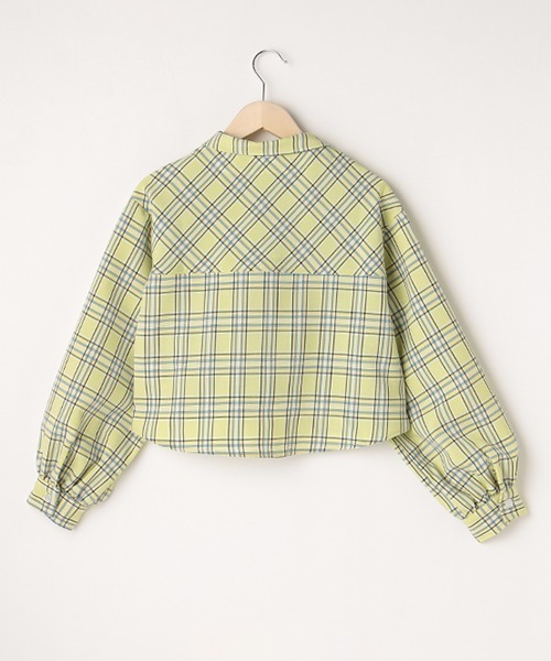 by LOVEiT（バイラビット）の「ショート丈シャツ（シャツ/ブラウス・キッズ・ベージュ/オフホワイト/エメラルド・120cm/160cm/130cm/150cm/140cm）」の5枚目の写真