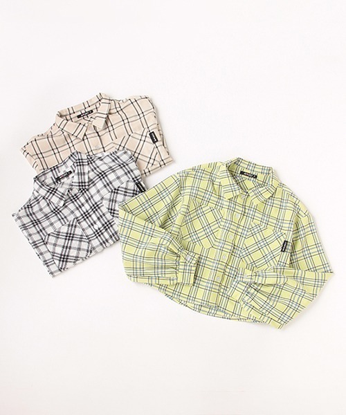 by LOVEiT（バイラビット）の「ショート丈シャツ（シャツ/ブラウス・キッズ・ベージュ/オフホワイト/エメラルド・120cm/160cm/130cm/150cm/140cm）」の11枚目の写真