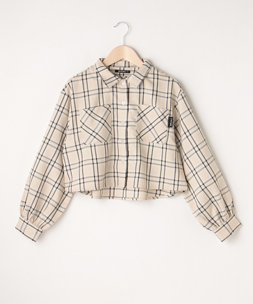 by LOVEiT（バイラビット）の「ショート丈シャツ（シャツ/ブラウス・キッズ・ベージュ/オフホワイト/エメラルド・120cm/160cm/130cm/150cm/140cm）」の13枚目の写真