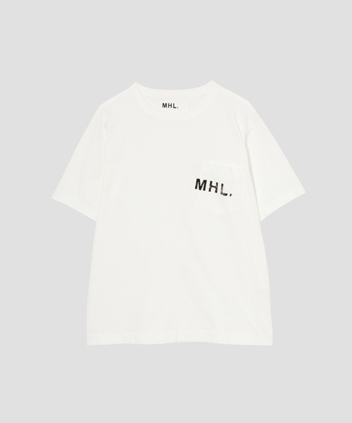 MHL.（エムエイチエル）の「PRINTED COTTON JERSEY（Tシャツ/カットソー・メンズ・ホワイト/ブラック・SMALL/MEDIUM/LARGE/X-LARGE）」の2枚目の写真