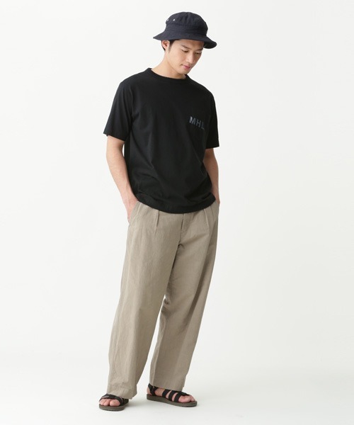 MHL.（エムエイチエル）の「PRINTED COTTON JERSEY（Tシャツ/カットソー・メンズ・ホワイト/ブラック・SMALL/MEDIUM/LARGE/X-LARGE）」の18枚目の写真