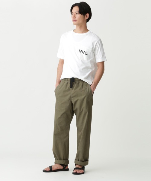 MHL.（エムエイチエル）の「PRINTED COTTON JERSEY（Tシャツ/カットソー・メンズ・ホワイト/ブラック・SMALL/MEDIUM/LARGE/X-LARGE）」の15枚目の写真