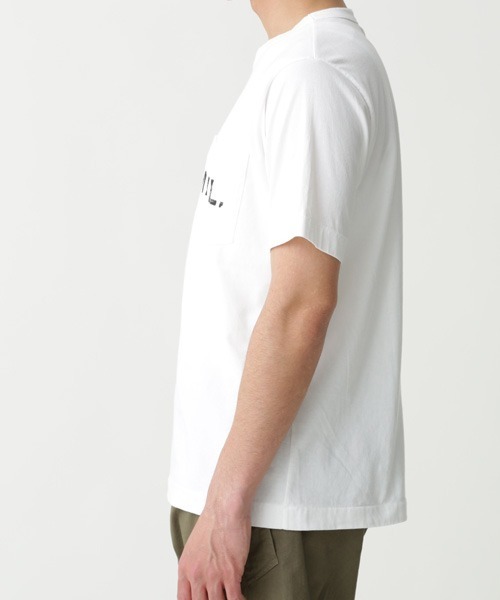 MHL.（エムエイチエル）の「PRINTED COTTON JERSEY（Tシャツ/カットソー・メンズ・ホワイト/ブラック・SMALL/MEDIUM/LARGE/X-LARGE）」の13枚目の写真