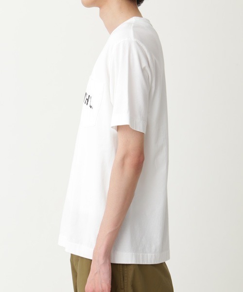 MHL.（エムエイチエル）の「PRINTED COTTON JERSEY（Tシャツ/カットソー・メンズ・ホワイト/ブラック・SMALL/MEDIUM/LARGE/X-LARGE）」の10枚目の写真