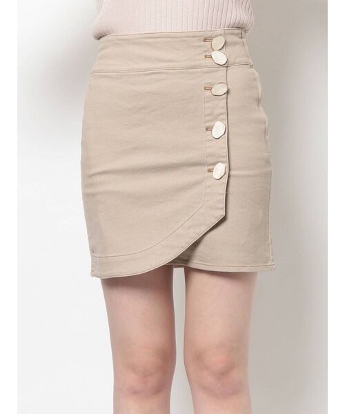 RESEXXY（リゼクシー）の「配色ステッチハイウエストミニスカート（スカート・レディース・ベージュ/アイボリー/ブラック・FREE）」の16枚目の写真