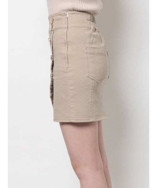 RESEXXY（リゼクシー）の「配色ステッチハイウエストミニスカート（スカート・レディース・ベージュ/アイボリー/ブラック・FREE）」の15枚目の写真