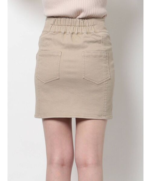 RESEXXY（リゼクシー）の「配色ステッチハイウエストミニスカート（スカート・レディース・ベージュ/アイボリー/ブラック・FREE）」の14枚目の写真