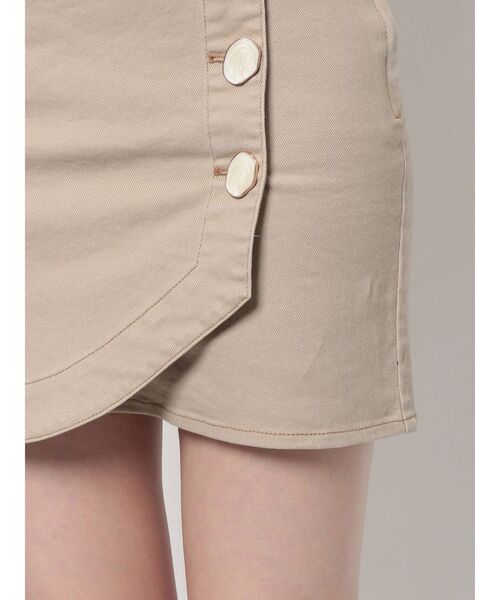 RESEXXY（リゼクシー）の「配色ステッチハイウエストミニスカート（スカート・レディース・ベージュ/アイボリー/ブラック・FREE）」の11枚目の写真