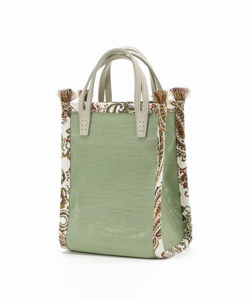 IENA（イエナ）の「【A VACATION/ア ヴァケーション】CARAMEL MESH（ハンドバッグ・レディース・グリーン/ブラウン・FREE）」の9枚目の写真