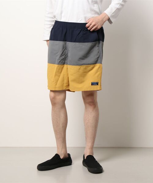 L.L.Bean（エルエルビーン）の「クラシック・サプレックス・スポーツ・ショーツ、8インチ　カラーブロック 米国フィット・レギュラー（水着・メンズ・イエロー系その他・MEDIUM/LARGE/SMALL）」の7枚目の写真
