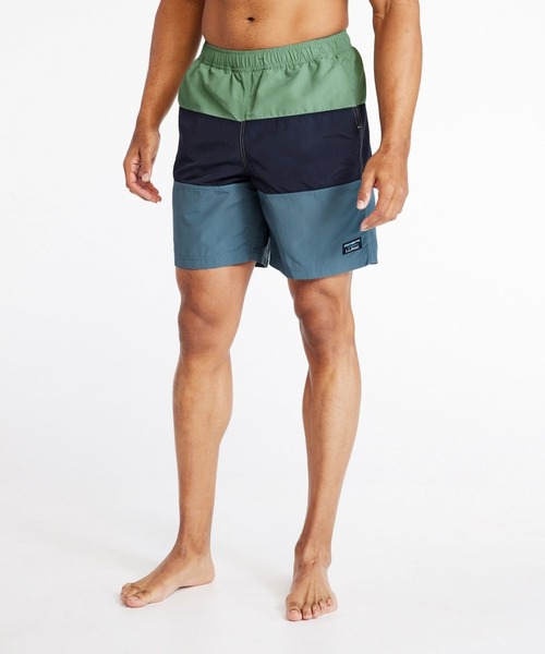 L.L.Bean（エルエルビーン）の「クラシック・サプレックス・スポーツ・ショーツ、8インチ　カラーブロック 米国フィット・レギュラー（水着・メンズ・イエロー系その他・MEDIUM/LARGE/SMALL）」の10枚目の写真