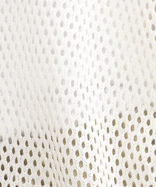 SHOO・LA・RUE(シューラルー)の「◆リネンタッチメッシュカーディガン(カーディガン/ボレロ・レディース・ブラック/オフホワイト/イエロー・00)」の10枚目の写真