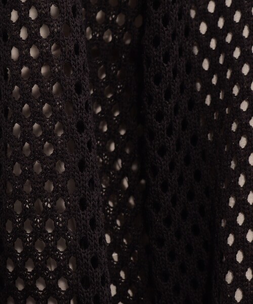 SHOO・LA・RUE(シューラルー)の「◆リネンタッチメッシュカーディガン(カーディガン/ボレロ・レディース・ブラック/オフホワイト/イエロー・00)」の17枚目の写真