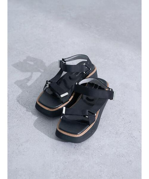 ORiental TRaffic(オリエンタルトラフィック)の「【TGC着用】ORiental TRaffic 厚底スポーツサンダル(サンダル・レディース・ブラック/カーキ/ベージュ・M/S/L)」の10枚目の写真