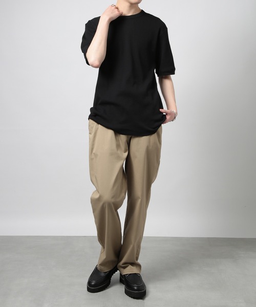 Healthknit(ヘルスニット)の「【Healthknit】クルーネックワッフル半袖パックTEEシャツ サーマル半袖パックTシャツ 602S(Tシャツ/カットソー・メンズ・ホワイト/ブラック/ネイビー/レッド/ブルー/ブラック系その他2/ブラウン/グリーン/ピンク/イエロー/ロイヤルブルー・M/L/XL)」の20枚目の写真
