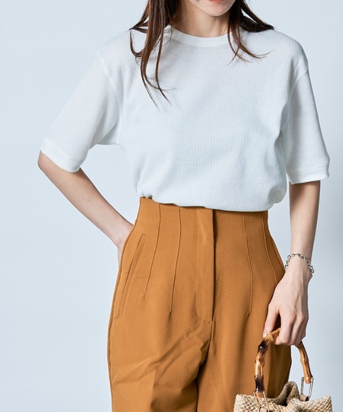 Healthknit(ヘルスニット)の「【Healthknit】クルーネックワッフル半袖パックTEEシャツ サーマル半袖パックTシャツ 602S(Tシャツ/カットソー・メンズ・ホワイト/ブラック/ネイビー/レッド/ブルー/ブラック系その他2/ブラウン/グリーン/ピンク/イエロー/ロイヤルブルー・M/L/XL)」の16枚目の写真
