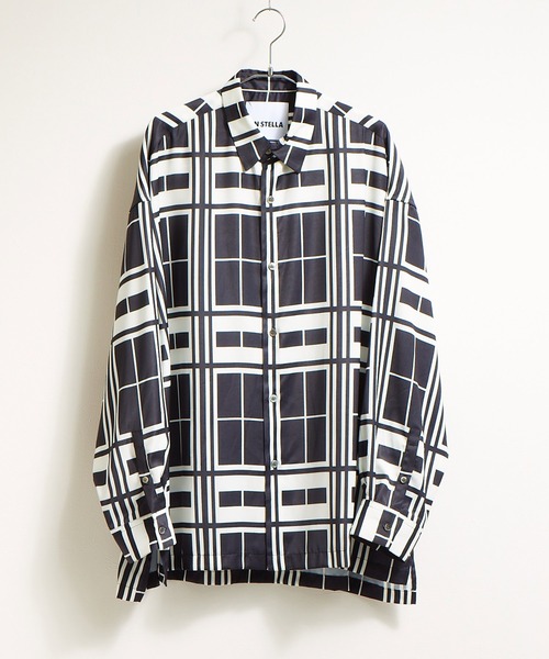 UN STELLA(アンステラ)の「【UNSTELLA】ALL GRAPHIC PRINTED SHIRT / ビッグシルエット グラフィックプリントシャツ(シャツ/ブラウス・メンズ・ブラック系/ネイビー系/ネイビー系1/レッド系/ホワイト系・MEDIUM/LARGE)」の6枚目の写真