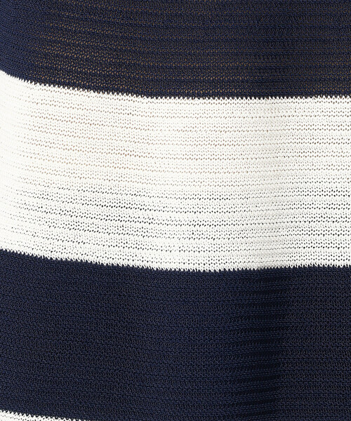 Comme　Ca　Mature（コムサマチュア）の「＜ウォッシャブル＞求心編みニット（ニット/セーター・レディース・ベージュ×ブラック/ホワイト×ネイビー/ベージュ・FREE）」の11枚目の写真