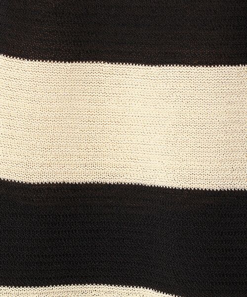 Comme　Ca　Mature（コムサマチュア）の「＜ウォッシャブル＞求心編みニット（ニット/セーター・レディース・ベージュ×ブラック/ホワイト×ネイビー/ベージュ・FREE）」の15枚目の写真