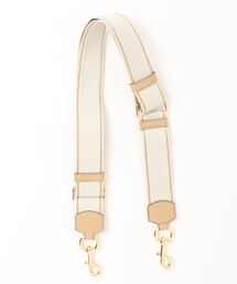 極美品 MARC JACOBS ザ ロゴ ウェビング ストラップ 白 ゴールド 極美品 MARC JACOBS ザ ロゴ ウェビング ストラップ 白 ゴールド