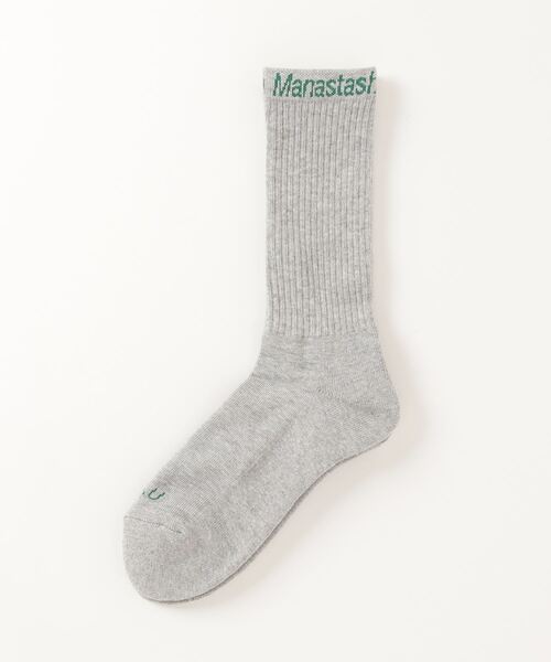 MANASTASH(マナスタッシュ)の「MANASTASH N.A.U/マナスタッシュエスエーユー N.A.U SOCKS ソックス(ソックス/靴下・メンズ・ホワイト/ブラック/グレー・FREE)」の3枚目の写真