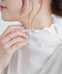 【WEB限定】シアーネット半袖ハイネックプルオーバー