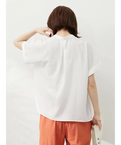 Green　Parks（グリーンパークス）の「・ELENCARE DUE イロイロボタンブラウス（シャツ/ブラウス・レディース・ブラック/オフホワイト/イエロー・FREE）」の13枚目の写真