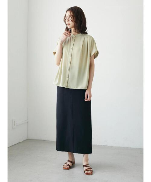 Green　Parks（グリーンパークス）の「・ELENCARE DUE イロイロボタンブラウス（シャツ/ブラウス・レディース・ブラック/オフホワイト/イエロー・FREE）」の17枚目の写真