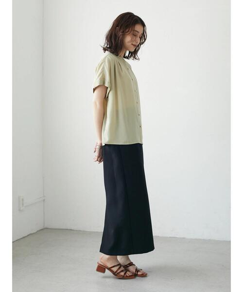 Green　Parks（グリーンパークス）の「・ELENCARE DUE イロイロボタンブラウス（シャツ/ブラウス・レディース・ブラック/オフホワイト/イエロー・FREE）」の18枚目の写真