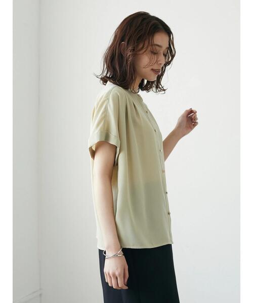 Green　Parks（グリーンパークス）の「・ELENCARE DUE イロイロボタンブラウス（シャツ/ブラウス・レディース・ブラック/オフホワイト/イエロー・FREE）」の20枚目の写真