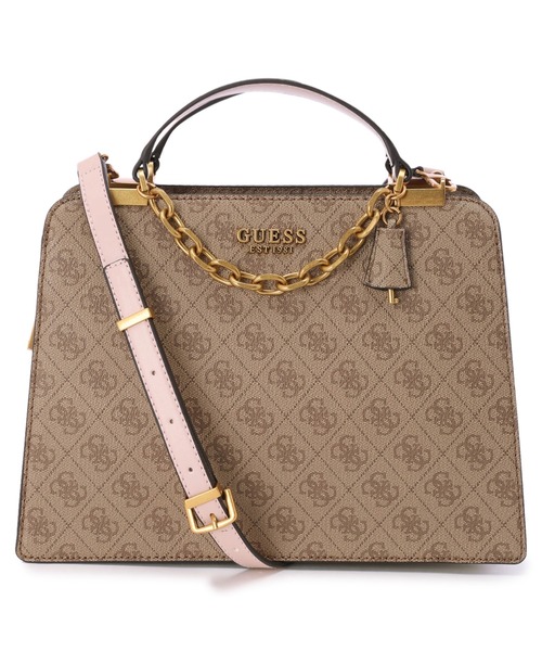 Guess（ゲス）の「KRISTLE Girlfriend Satchel（ハンドバッグ・レディース・ベージュ・ONE SIZE）」の8枚目の写真
