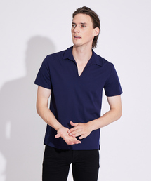 5351 POUR LES HOMMES | 【BLANC】スキッパーポロシャツ(ポロシャツ)