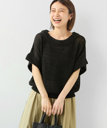 【TORRAZZO DONNA/トラッゾドンナ】Tape Yarn knit Tops:ニット
