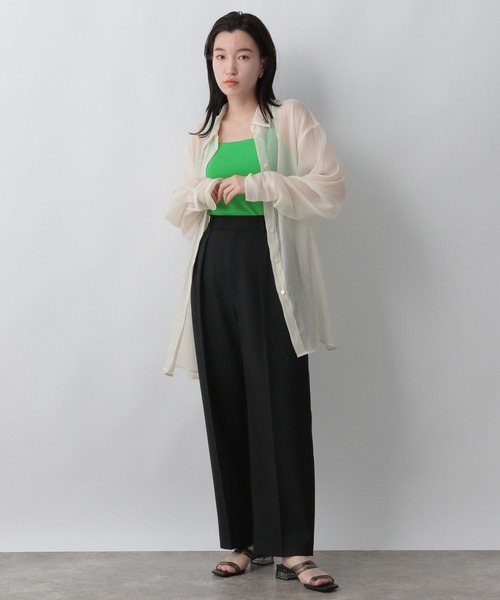 LOWRYS FARM(ローリーズファーム)の「ソウバリスクエアタンクトップ 294378(タンクトップ・レディース・ブラック/ホワイト/ブラウン/レッド/グリーン/イエロー/ブルー/ピンク/オレンジ系その他/ベージュ系その他/レッド系その他/ゴールド/シルバー・FREE)」の19枚目の写真