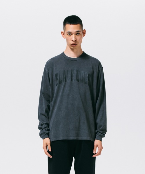 ROTTWEILER(ロットワイラー)の「PIGMENT BIG B.D LS TEE(Tシャツ/カットソー・メンズ・チャコールグレー/ベージュ・XL/L/S/M)」の1枚目の写真