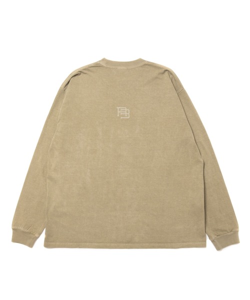ROTTWEILER(ロットワイラー)の「PIGMENT BIG B.D LS TEE(Tシャツ/カットソー・メンズ・チャコールグレー/ベージュ・XL/L/S/M)」の6枚目の写真