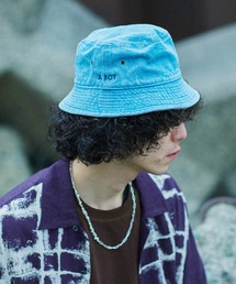 IROQUOIS イロコイ / A MAN A BOY DENIM BUCKET HAT ロゴ刺繍デニムバケットハット / 878105