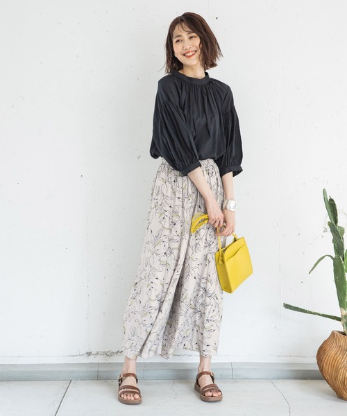 GLOBAL WORK（グローバルワーク）の「袖ボリュームブラウス6分袖