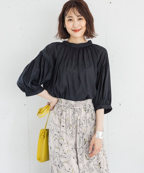 GLOBAL WORK（グローバルワーク）の「袖ボリュームブラウス6分袖