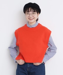 CHILD WOMAN | Extrafine merino wool 5GGショートベスト(ベスト)