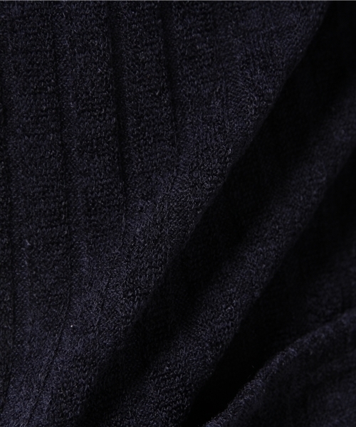 OUTLET（アウトレット）の「【WHO'S WHO gallery】KRリブロングカーデ（カーディガン/ボレロ・レディース・ブラック/ネイビー・FREE）」の11枚目の写真