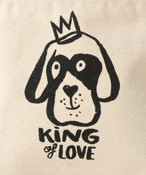 417 EDIFICE（フォーワンセブンエディフィス）の「【PET SO CHIC/ペット・ソー・シック】KING OF LOVE トート（トートバッグ・メンズ・ホワイト・FREE）」の8枚目の写真