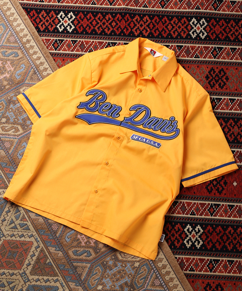 BEN DAVIS（ベンデイビス）の「【BEN DAVIS / ベンデイビス】 emb shirts（シャツ/ブラウス・メンズ・ホワイト/ブラック/イエロー・LARGE/MEDIUM）」の3枚目の写真