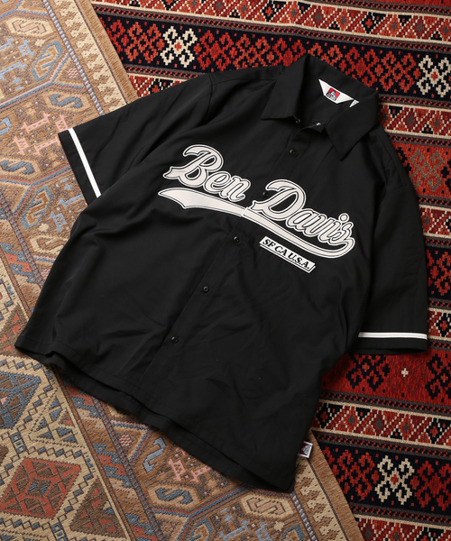 BEN DAVIS（ベンデイビス）の「【BEN DAVIS / ベンデイビス】 emb shirts（シャツ/ブラウス・メンズ・ホワイト/ブラック/イエロー・LARGE/MEDIUM）」の2枚目の写真