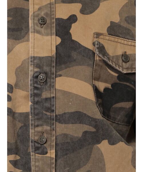 GYDA（ジェイダ）の「カモフラドルマンシャツ（シャツ/ブラウス・レディース・ベージュ/カーキ・FREE）」の22枚目の写真
