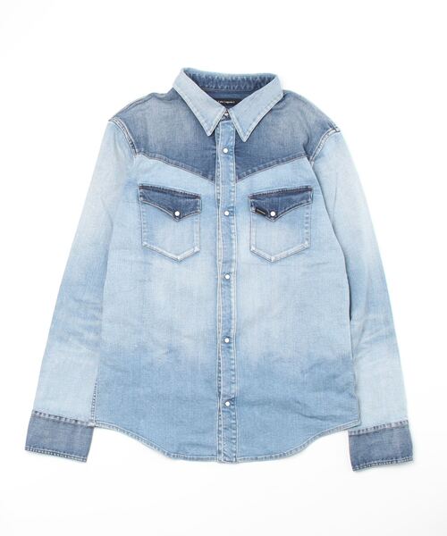 1 piu 1 uguale 3(ウノピゥウノウグァーレトレ)の「WESTERN SHIRT(シャツ/ブラウス・メンズ・ブラック/ブルー・Ⅲ/Ⅳ/Ⅵ/Ⅴ/Ⅶ)」の12枚目の写真