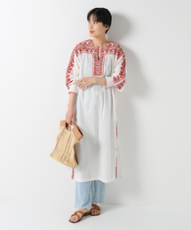 【SARA MALLIKA/サラマリカ】COTTON KIKA LINE EMBワンピース