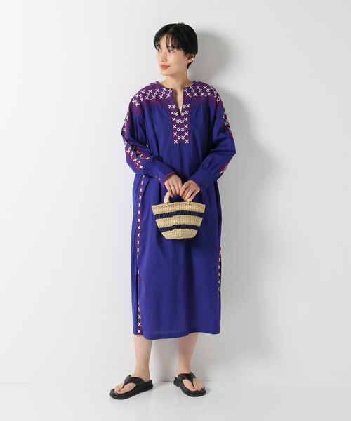 Sara mallika ワンピース セール】【SARA MALLIKA/サラマリカ】COTTON KIKA LINE EMB