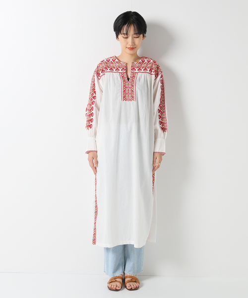 IENA（イエナ）の「【SARA MALLIKA/サラマリカ】COTTON KIKA LINE EMBワンピース（ワンピース・レディース・ホワイト/ブルー・FREE）」の19枚目の写真