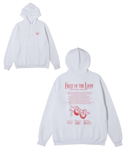 FRUIT OF THE LOOM（フルーツオブザルーム）の「プリントフーディB / 長袖 / パーカー / スウェット / プリント / カジュアル / ユニセックス（パーカー・メンズ・A/B/C/D/E/F/G/H/I/J/K/L/M/N/O/P/Q/R・M/L/XL）」の7枚目の写真